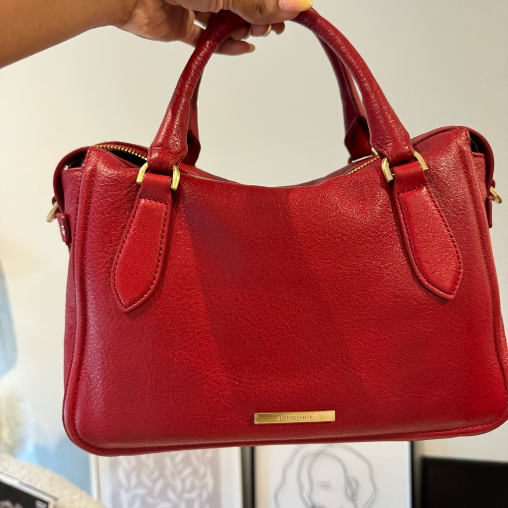 COPY - Brahmin red Micaela leather bag